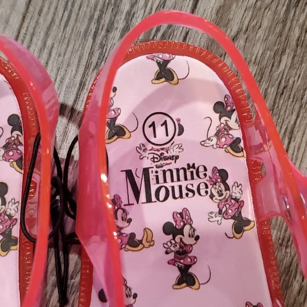 HOST PICK Disney Minnie Mouse Bow Closed Toe Sandals Size 11